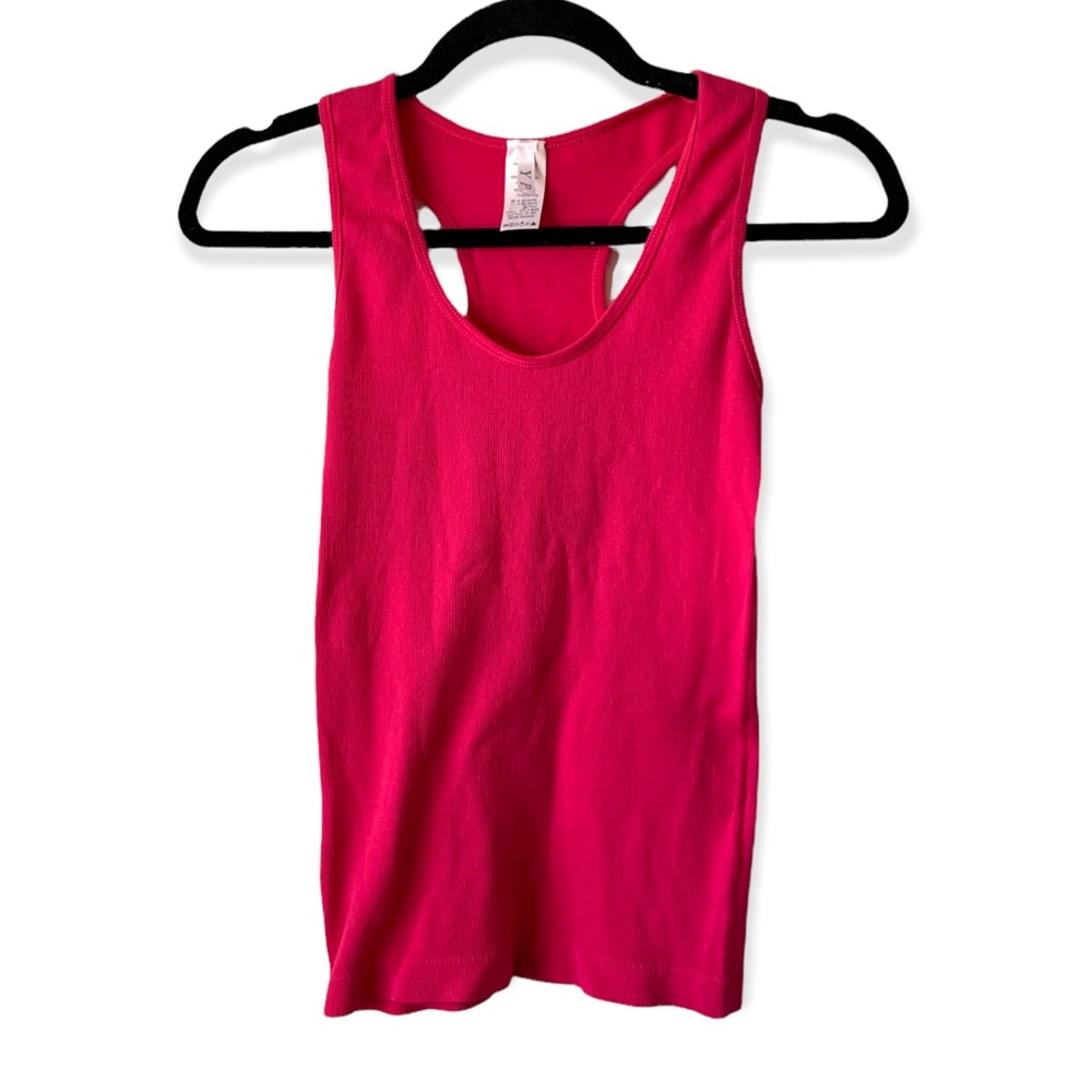 5/$20 Hot pink sleeveless tank top one size (S-L)
